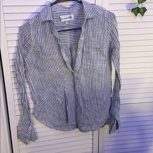 Half way button up collard shirt